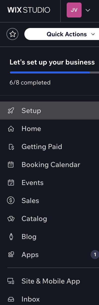 Screenshot 2025-08-27 at 9.19.54 PM wix interface
