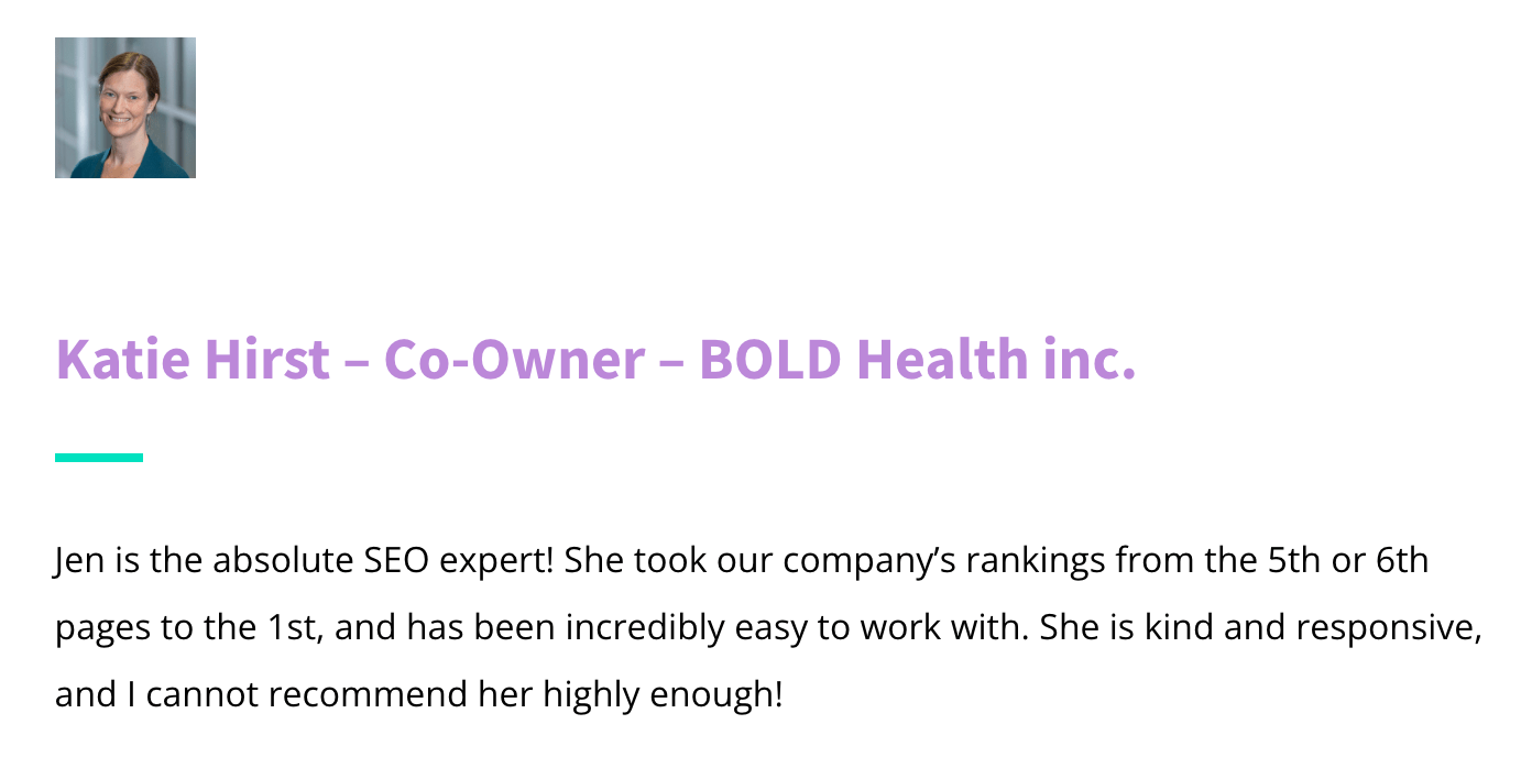 reviews of my SEO services